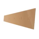 Panou 5 intrerupatoare simple cu touch Livolo din sticla SmartElectro IntelligentHouse