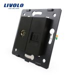 Priza dubla TV + telefon Livolo SmartElectro IntelligentHouse