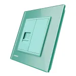 Priza internet Livolo cu rama din sticla SmartElectro IntelligentHouse