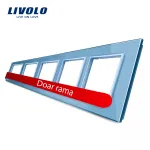 Rama cvintuplu din sticla Livolo SmartElectro IntelligentHouse