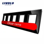 Rama cvintuplu din sticla Livolo SmartElectro IntelligentHouse