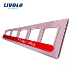 Rama cvintuplu din sticla Livolo SmartElectro IntelligentHouse