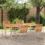 Masă de dining 180x90x75 cm din lemn masiv de acacia GartenMobel Dekor