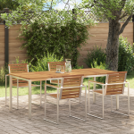 Masă de dining pentru exterior 200x90x74.5 cm din lemn masiv de acacia GartenMobel Dekor