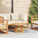 Masă de cafea pentru grădină Ø70x40 cm din lemn solid de tec GartenMobel Dekor