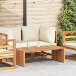 Masă laterală pentru grădină 110x55x35.5 cm Lemn masiv de tec GartenMobel Dekor