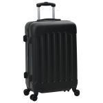 Set de valize 3 piese Carcasă rigidă Negru 20" 24" 28" ABS GartenMobel Dekor