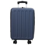 Valiză pliabilă Hard Shell 20'' Albastru închis 34x23x55.5 cm ABS GartenMobel Dekor