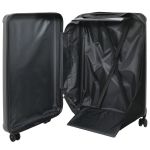 Valiză pliabilă cu carcasă dură 28'' Gri închis 50x30x76 cm ABS GartenMobel Dekor