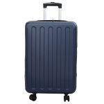Valiză pliabilă cu carcasă tare 24'' Albastru închis 43x27x66 cm ABS GartenMobel Dekor