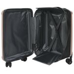 Valiză pliabilă cu carcasă tare 24'' roz aurie 43x27x66 cm ABS GartenMobel Dekor