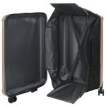 Valiză pliabilă rigidă 28'' Roz Aurie 50x30x76 cm ABS GartenMobel Dekor