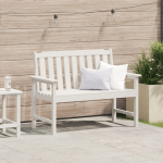 Bancă de grădină Alb 120 cm HDPE GartenMobel Dekor