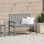 Banca de grădină Gri deschis 120 cm HDPE GartenMobel Dekor