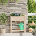 Ghiveci de grădină cu grile 71x37x76 cm din lemn masiv de pin GartenMobel Dekor