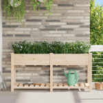 Jardinian cu Raft 161x43x76 cm Lemn Masiv de Pini GartenMobel Dekor