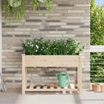 Jardiniere cu Raft 115x59x76 cm Lemn Solid de Brad GartenMobel Dekor
