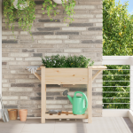 Jardiniere cu Rafturi 111x37x76 cm Lemn Masiv de Pin GartenMobel Dekor