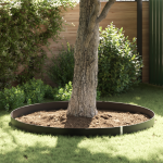 Barieră de rădăcină  cu șine de conectare Neagră 0,7x10 m 1,5 mm HDPE GartenMobel Dekor