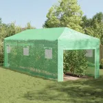 Sera cu Cadru Pliant Verde 870x290x315 cm Oțel GartenMobel Dekor