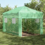 Seră walk-in cu cadru pliabil Verde 430x290x315 cm Oțel GartenMobel Dekor
