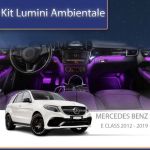 Lumini Ambientale trimuri negru lucios Mercedes GLE GLS W166 2012-2019 control pe sistemul original sau telefon CarStore Technology