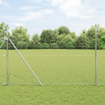 Set de garduri Set de 2 Oțel galvanizat 25 x 1,5 m Durabil GartenMobel Dekor
