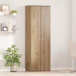 Dulap de depozitare înalt din Stejar Artizanal 60x35x180 cm Lemn aglomerat GartenMobel Dekor