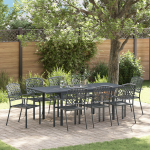 Set de mobilă pentru hol  9 piese oțel antracit GartenMobel Dekor