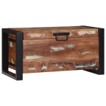 Lăzi de depozitare, 60x30x30 cm, lemn masiv prelucrat & metal GartenMobel Dekor