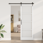 Usă Interioară cu Sticlă "ORKDAL" Alb 83x232x4 cm GartenMobel Dekor