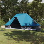 Cort de familie Tipi Albastru pentru 10 persoane impermeabil GartenMobel Dekor