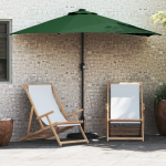 Umbrela de Grădină Half cu Pol de Aluminiu Verde 294 cm GartenMobel Dekor