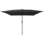 Umbrelă de grădină pătrată 295x245 cm Antracit GartenMobel Dekor