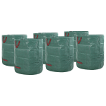 Bună, saci de deșeuri pentru grădină  cu mânere 12 bucăți, pliabili, rotunzi, verzi, 120 L GartenMobel Dekor