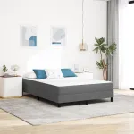 Saltea cu arcuri pocket  Gri deschis Medie 140x200x20 cm Textil GartenMobel Dekor