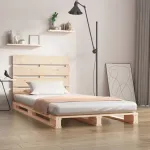 Cadru pat fără saltea, 100x200 cm, lemn masiv pin GartenMobel Dekor