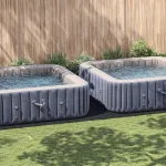 Copertină dreptunghiulară piscină Negru Plastic 820 x 420 cm GartenMobel Dekor