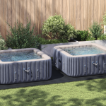 Husă dreptunghiulară pentru piscină Negru Polietilenă 500 x 250 cm GartenMobel Dekor