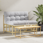 Bancă de grădină cu pernă 110x80x71 cm Oțel GartenMobel Dekor