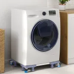 Baza pentru Mașina de Spălat cu Roți Reglabilă 250 kg GartenMobel Dekor