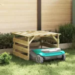 Garaj pentru Tractoare Robotizate Lemn Impregnat de Pin GartenMobel Dekor