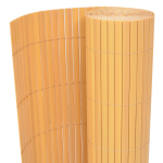 Gard de grădină de două fețe PVC 150x500 cm Galben GartenMobel Dekor