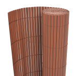 Gard de grădină dublu față maro 1.5x3 m PVC GartenMobel Dekor