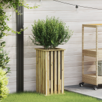 Jardinieră cu captuseală 33x33x65 cm lemn impregnat pin GartenMobel Dekor
