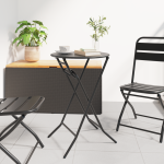 Masa pliantă pentru grădină Antracit Ø50x72 cm Oțel GartenMobel Dekor