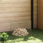 Compostor de Grădină  50x50x50 cm din Oțel Galvanizat, Pătrat GartenMobel Dekor