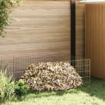 Compostor de grădină  100x100x50 cm, din oțel galvanizat, pătrat GartenMobel Dekor