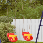 giroscop swings pentru bebeluși cu centuri de siguranță și sfori ajustabile din plastic GartenMobel Dekor