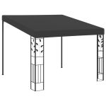 Pavilion de perete, antracit, 3 x 3 x 2,5 m GartenMobel Dekor